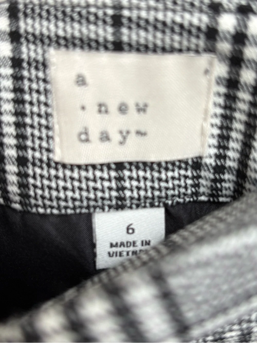 a new day Gray Plaid Mini Skirt